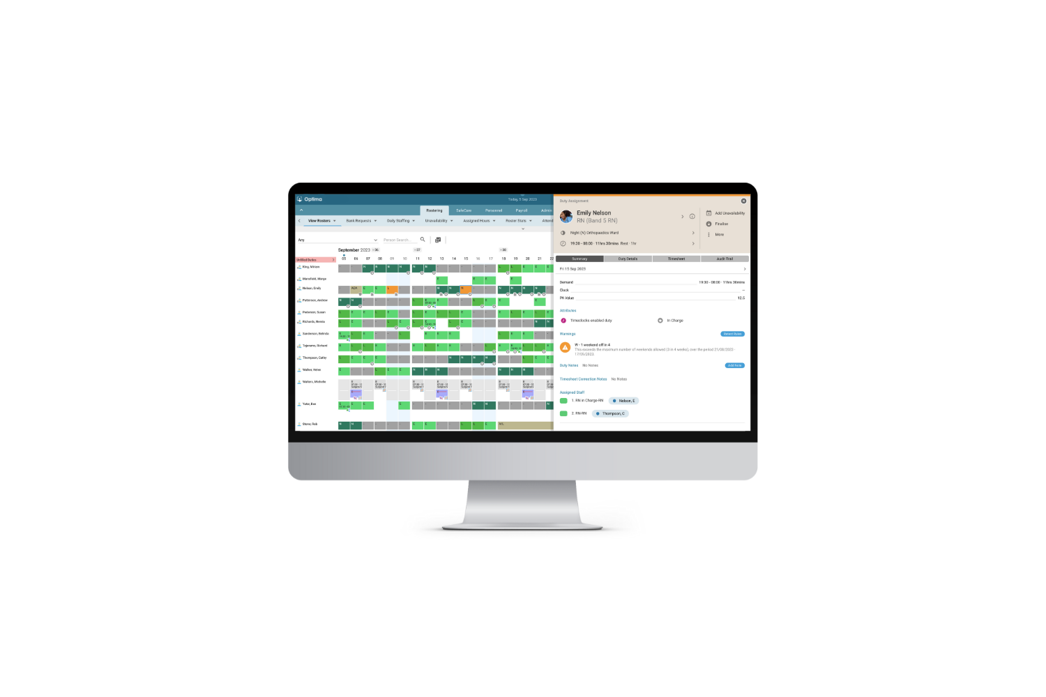 Rostering - plan, view and manage your entire workforce